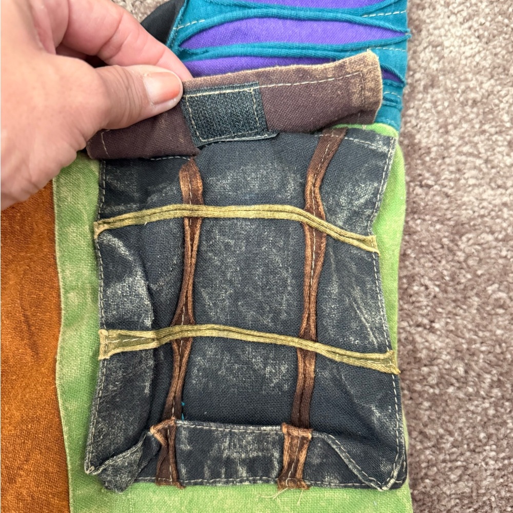Colorful Patchwork Shoulder Bag - Picture 4 of 8